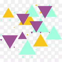 三角形几何图形-彩色三角形拼图