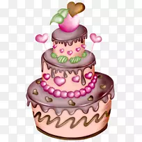 生日蛋糕画框祝您生日快乐剪贴画图层蛋糕