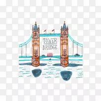 伦敦塔桥大本塔大桥泰晤士河大桥伦敦大桥