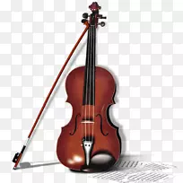 低音小提琴雅致小提琴