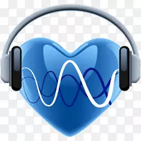 互联网电台下载android v收音机-蓝心耳机图标
