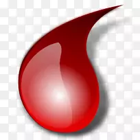献血剪辑艺术-卡通血滴