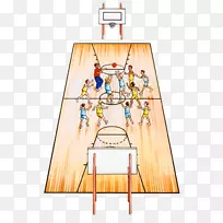 篮球场运动插图-篮球比赛