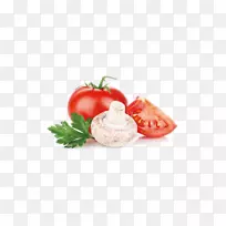 蔬菜水果番茄果蔬-番茄，蘑菇