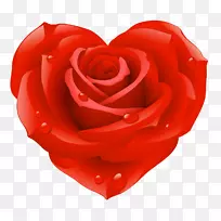 心情人节玫瑰剪贴画-红玫瑰心