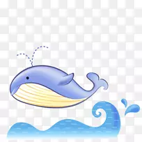 海豚剪贴画-可爱的海豚潜水