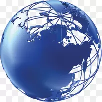纽约市全球城市汉威世界-蓝地球