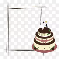 婚礼蛋糕生日蛋糕-生日蛋糕边界