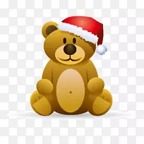 鲁道夫棕熊圣诞老人北极熊圣诞熊