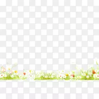 花瓣图案-小鲜水色小草边缘纹理