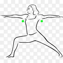 瑜伽瑜珈剪贴画-身体部位的图片