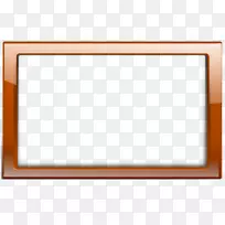 棋盘游戏区域图案-橙色框架剪贴画