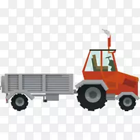 农民农业-拖拉机PNG载体材料