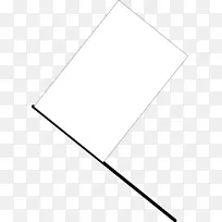 纸白色三角形区域-白旗图片