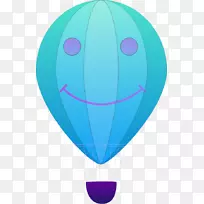 热气球紫圈夹艺术.气球外形