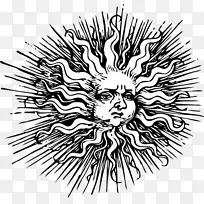 画线艺术太阳剪贴画太阳画