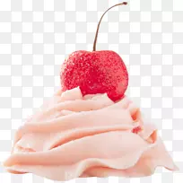 冰淇淋蛋糕短蛋糕水果蛋糕樱桃冰淇淋扣料