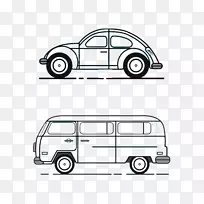 汽车公共汽车-驾驶汽车