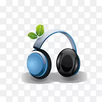 iphone 7 iphone x iphone 8电池充电器雷电耳机蓝色绿叶插图
