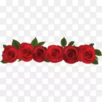 玫瑰花夹艺术-红玫瑰模板下载