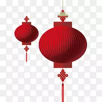 元宵节-农历新年红灯笼