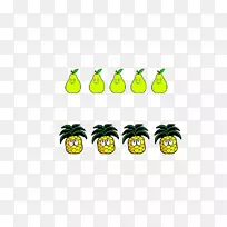 商标菠萝图案-菠萝及梨
