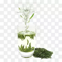 绿茶广告-免费拉材料新鲜绿茶叶