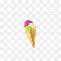 冰淇淋锥冰.冰淇淋载体