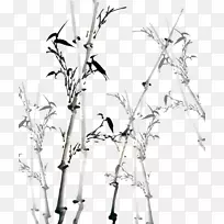 竹子水墨画下载-竹子
