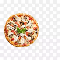意大利菜意大利香肠素食菜真正的比萨饼