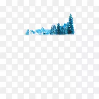 雪山剪贴画-冰雪创意冰山