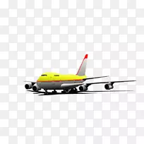 波音747-400飞机插图-卡通飞机