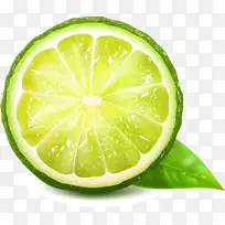 果汁柠檬绿载体-绿色新鲜柠檬