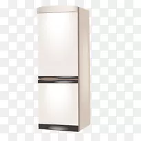 冰箱家用电器-白色双门冰箱