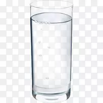 玻璃杯透明半透明水一杯水