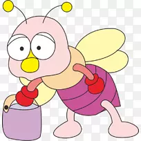 蜜蜂动画剪贴画-蜜蜂
