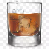 威士忌旧式玻璃杯一杯威士忌