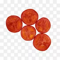 樱桃番茄比萨饼蔬菜水果-番茄片