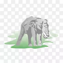 亚洲象剪贴画-象