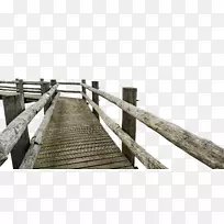 木桥夹艺术建筑木桥