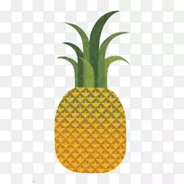 菠萝浆果水果插图-创意菠萝
