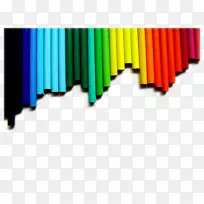 彩色铅笔-无纸彩色铅笔拉料