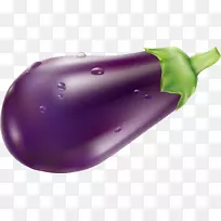 紫色茄子-紫色卡通茄子