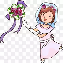 白马王子-卡通新娘