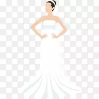 婚纱新娘正式佩戴插图-新娘，婚纱