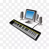 数字钢琴电动钢琴电脑键盘电子键盘音乐键盘电脑键盘