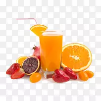 果汁果脯图标-水果和果汁