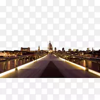 圣保罗大教堂千禧年桥，伦敦塔桥，盖茨黑德千禧桥
