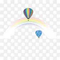 热气球彩虹颜色.彩虹和热气球的七种颜色