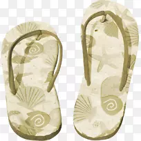 拖鞋沙滩拖鞋-凉鞋PNG免费下载